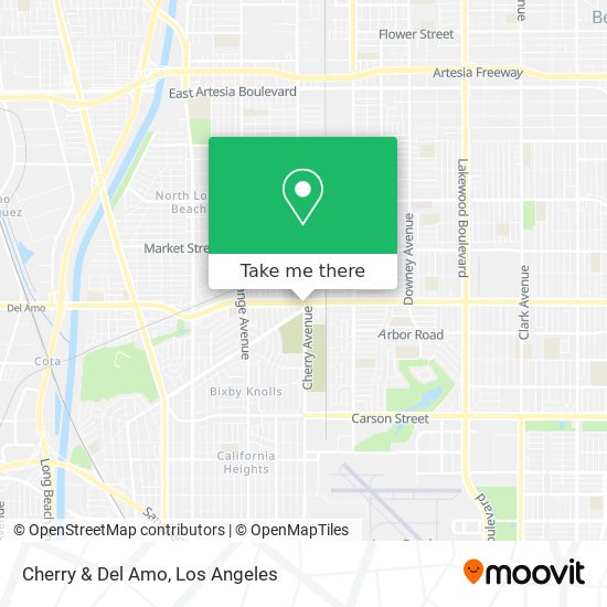 Cherry & Del Amo map