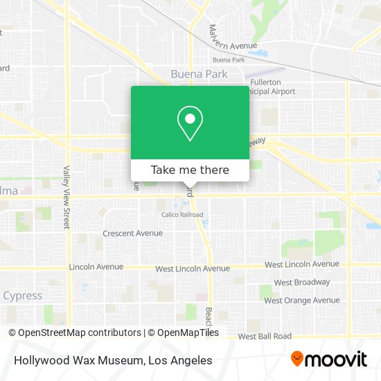 Mapa de Hollywood Wax Museum