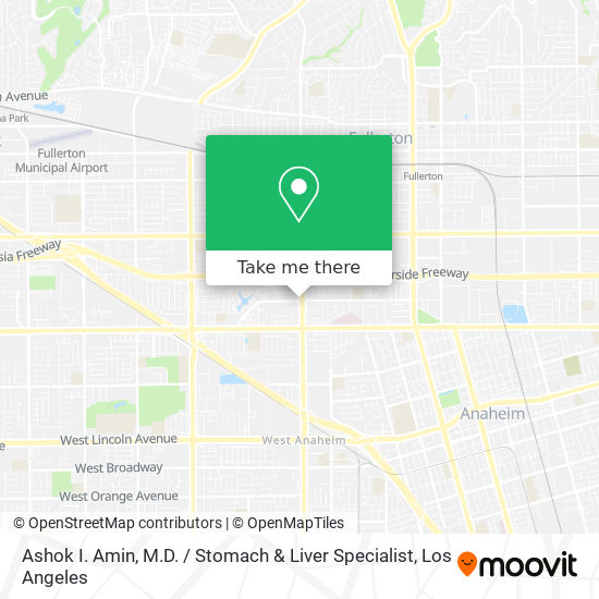 Mapa de Ashok I. Amin, M.D. / Stomach & Liver Specialist