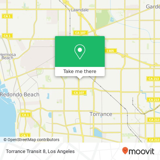 Torrance Transit 8 map