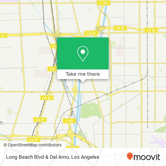 Long Beach Blvd & Del Amo map