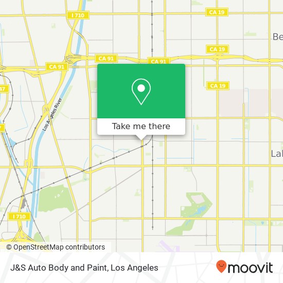 J&S Auto Body and Paint map