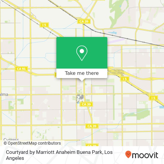 Mapa de Courtyard by Marriott Anaheim Buena Park