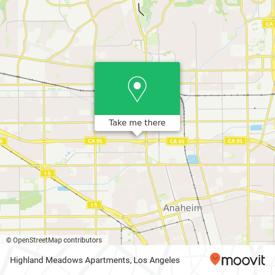 Mapa de Highland Meadows Apartments