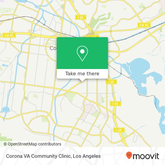 Mapa de Corona VA Community Clinic