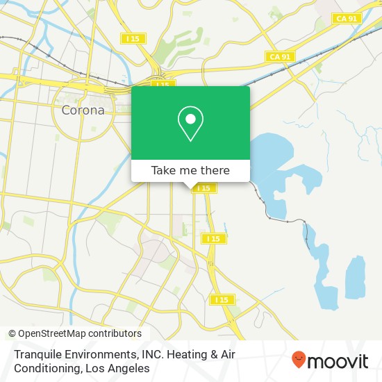 Tranquile Environments, INC. Heating & Air Conditioning map