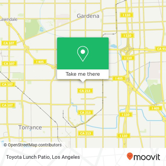 Toyota Lunch Patio map