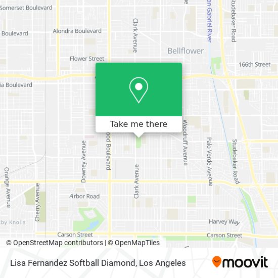 Lisa Fernandez Softball Diamond map