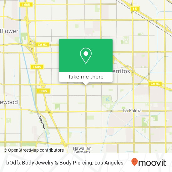 bOdfx Body Jewelry & Body Piercing map