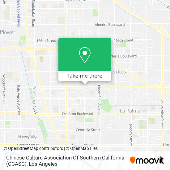 Mapa de Chinese Culture Association Of Southern California (CCASC)