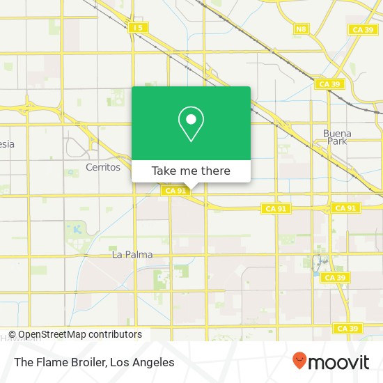 The Flame Broiler map