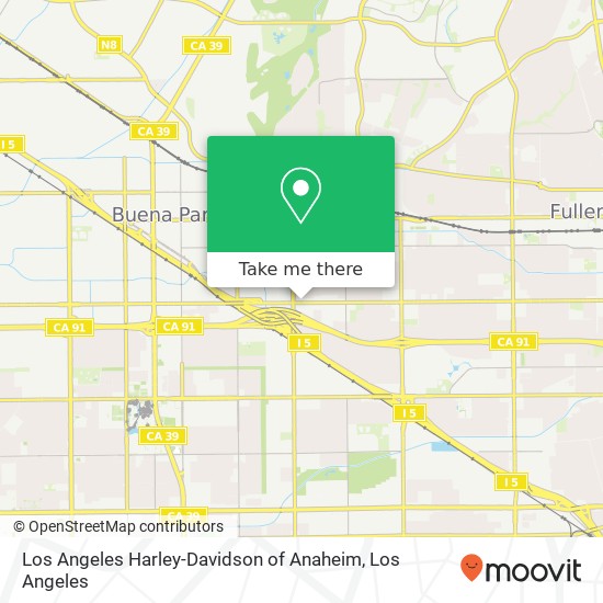 Los Angeles Harley-Davidson of Anaheim map