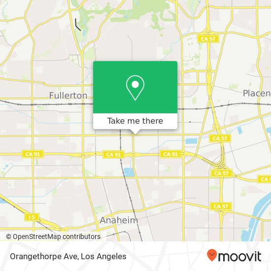 Mapa de Orangethorpe Ave