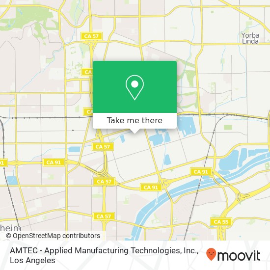 Mapa de AMTEC - Applied Manufacturing Technologies, Inc.