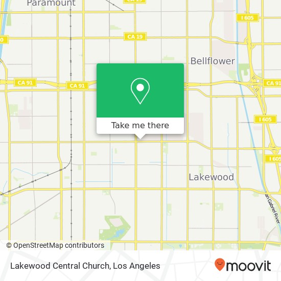 Mapa de Lakewood Central Church