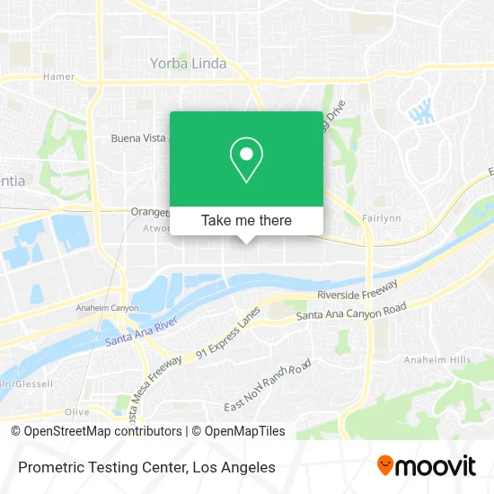 Prometric Testing Center map