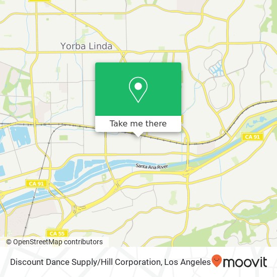 Discount Dance Supply / Hill Corporation map