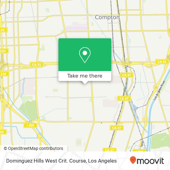 Mapa de Dominguez Hills West Crit. Course