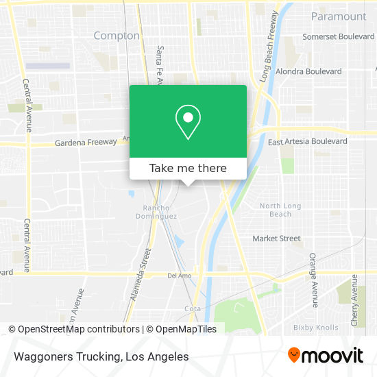 Waggoners Trucking map