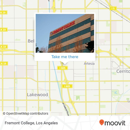 Fremont College map