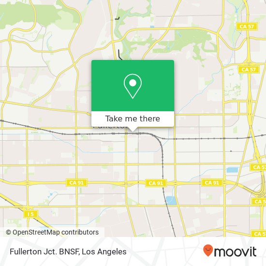 Mapa de Fullerton Jct. BNSF