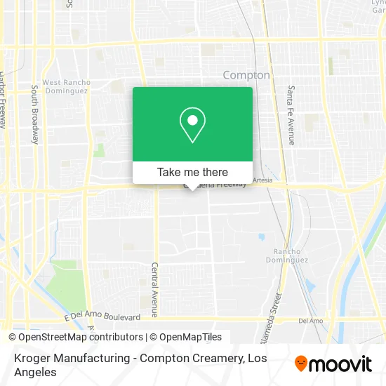 Mapa de Kroger Manufacturing - Compton Creamery