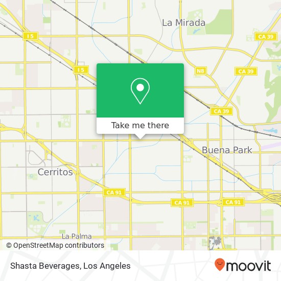 Shasta Beverages map