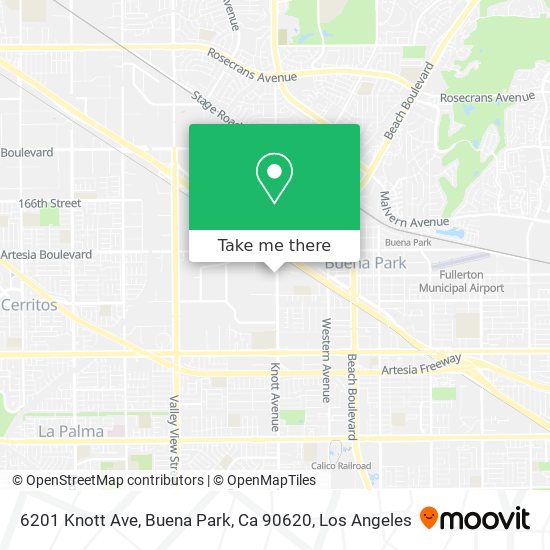 6201 Knott Ave, Buena Park, Ca 90620 map