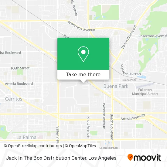 Mapa de Jack In The Box Distribution Center