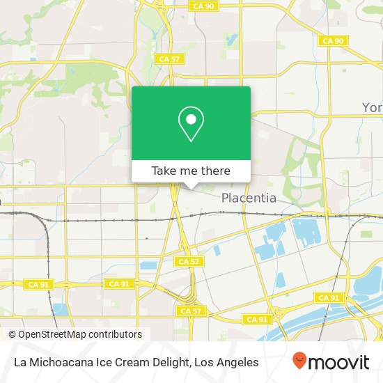 Mapa de La Michoacana Ice Cream Delight