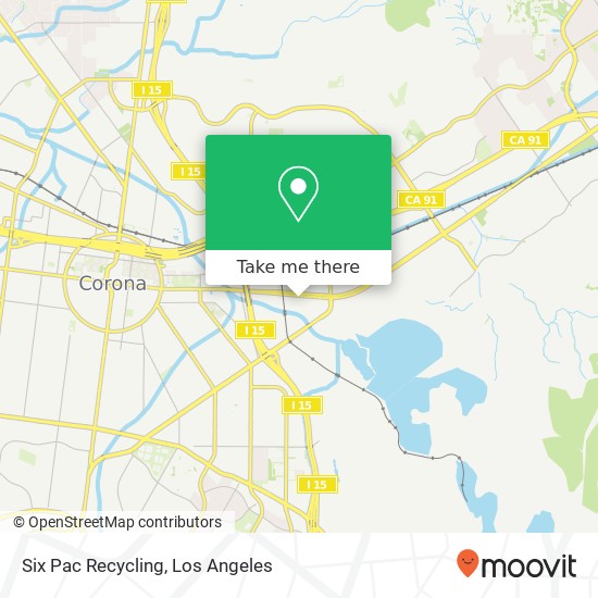 Six Pac Recycling map