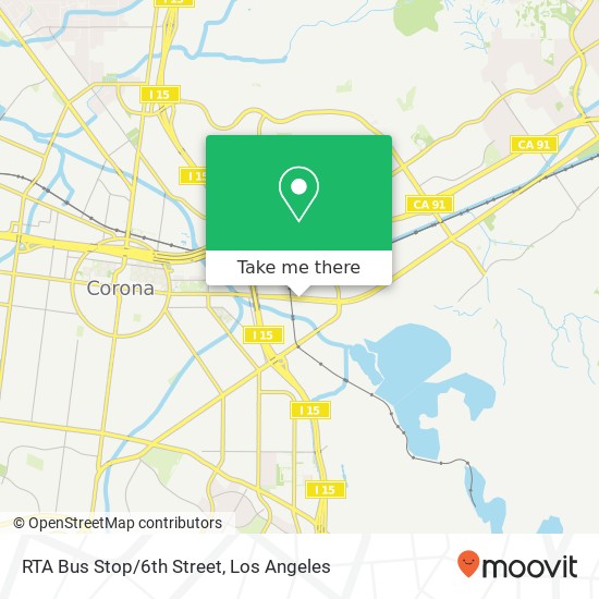 Mapa de RTA Bus Stop/6th Street