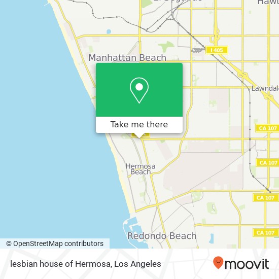 lesbian house of Hermosa map