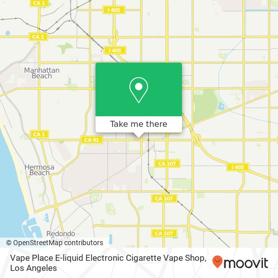 Mapa de Vape Place E-liquid Electronic Cigarette Vape Shop