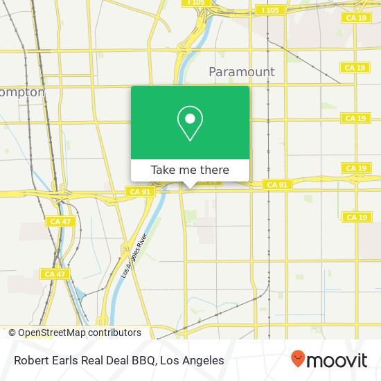 Robert Earls Real Deal BBQ map