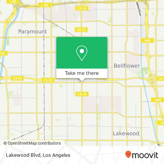 Lakewood Blvd map
