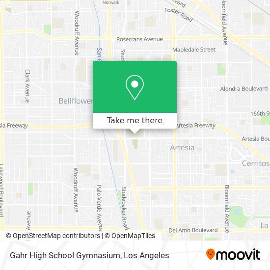 Gahr High School Gymnasium map