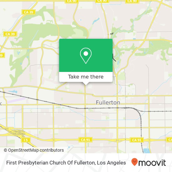 Mapa de First Presbyterian Church Of Fullerton