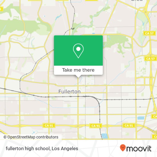 fullerton high school map