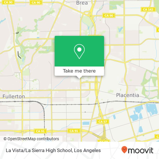 La Vista/La Sierra High School map