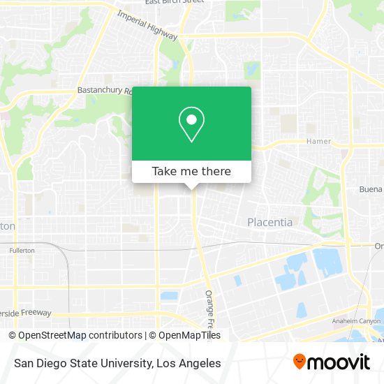 San Diego State University map