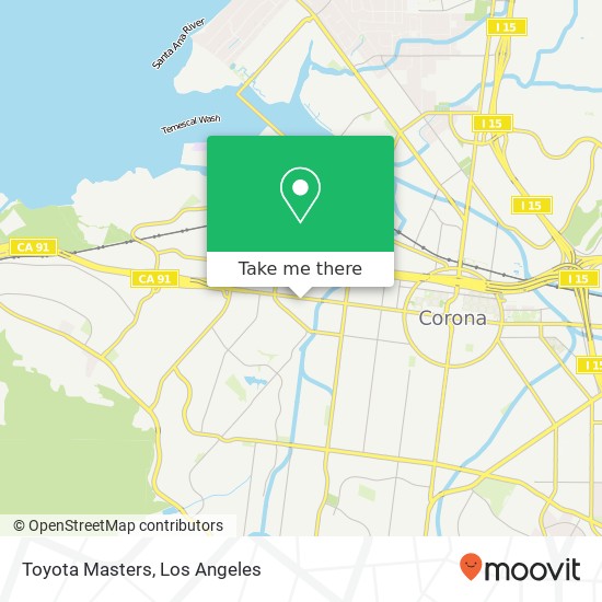 Mapa de Toyota Masters