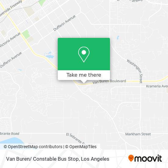 Van Buren/ Constable Bus Stop map