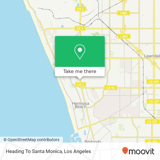 Heading To Santa Monica map