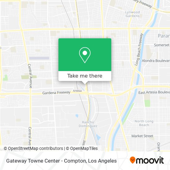 Mapa de Gateway Towne Center - Compton