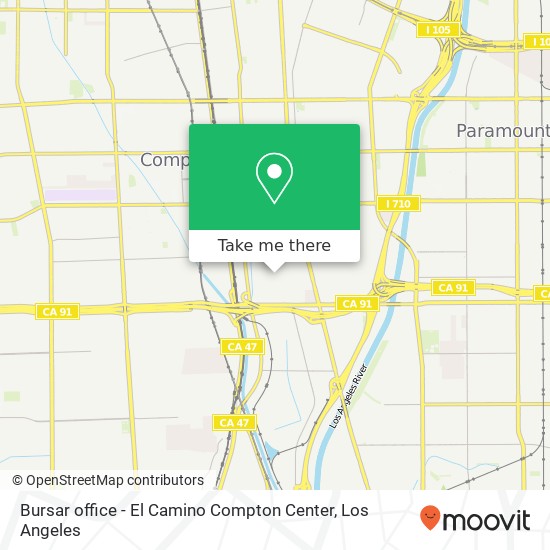 Bursar office - El Camino Compton Center map