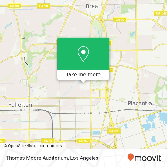 Mapa de Thomas Moore Auditorium