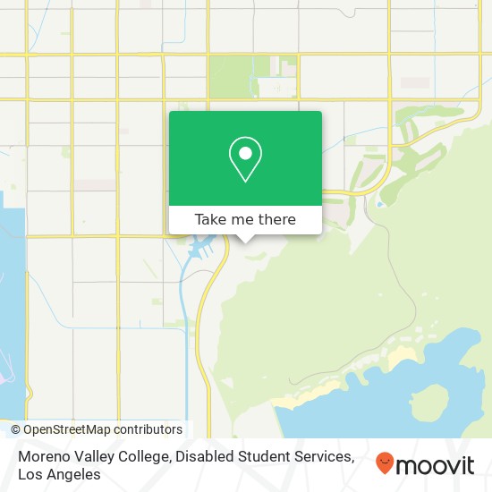 Moreno Valley College, Disabled Student Services map