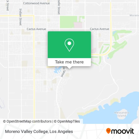 Moreno Valley College map
