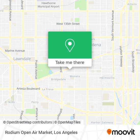 Rodium Open Air Market map